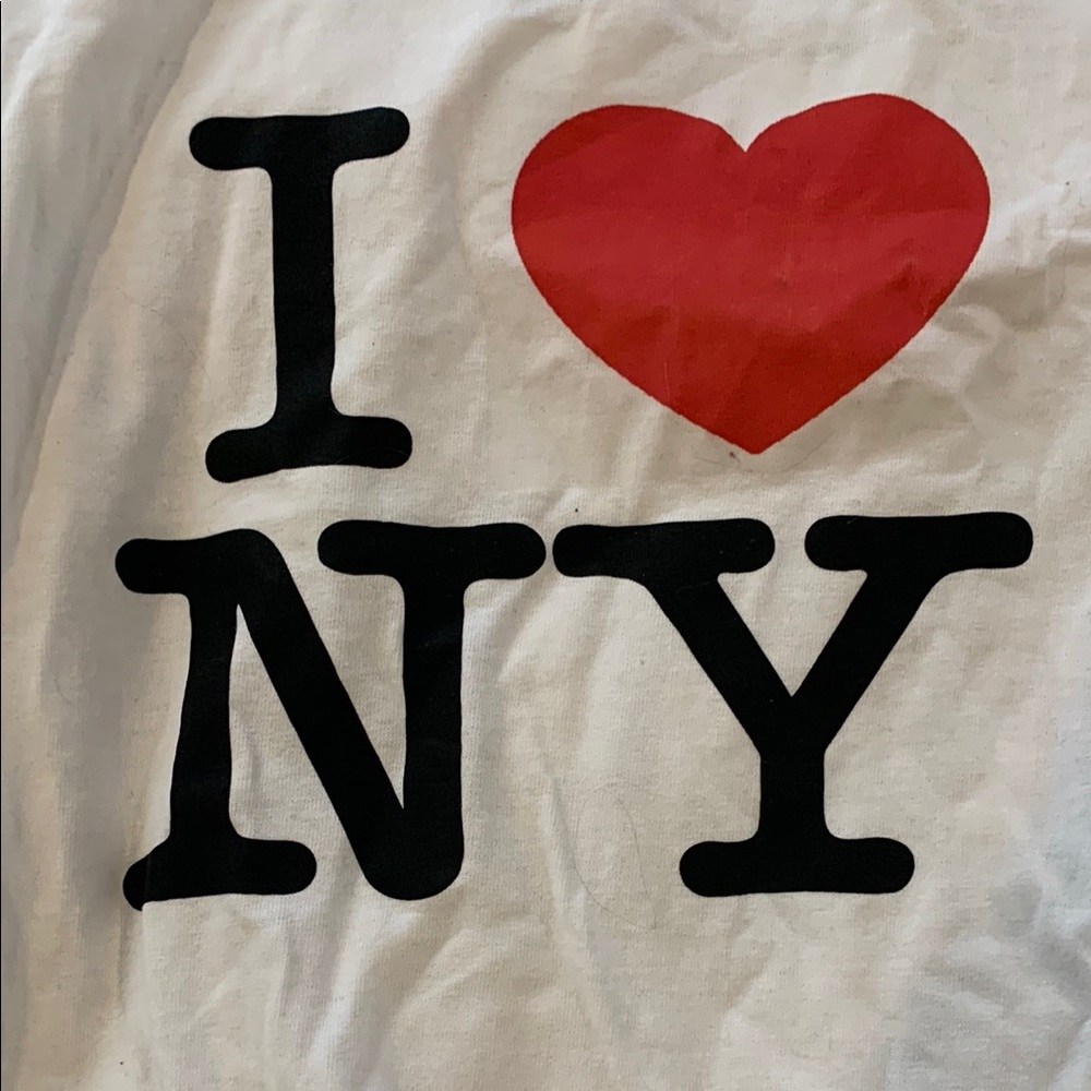 I Love NY White and Red Women's Top